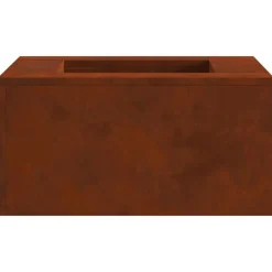 vidaXL Hoguera Marrón 60 x 60 x 30 cm Acero autopatinable Acero oxidado/marr&oacute;n Online