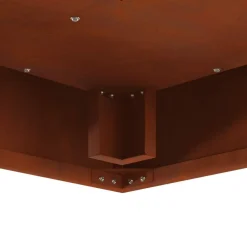 vidaXL Hoguera Marrón 60 x 60 x 30 cm Acero autopatinable Acero oxidado/marr&oacute;n Online