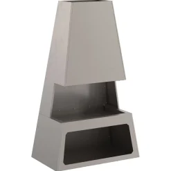 vidaXL Chimeneas-Hoguera Marrón 60 x 35 x 100 cm Acero autopatinable