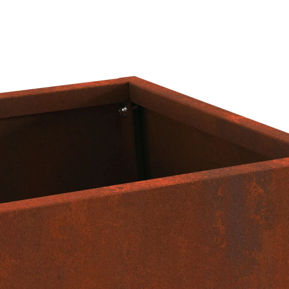 vidaXL Chimeneas-Hoguera Marrón 60 x 35 x 100 cm Acero autopatinable