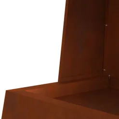 vidaXL Chimeneas-Hoguera Marrón 60 x 35 x 100 cm Acero autopatinable