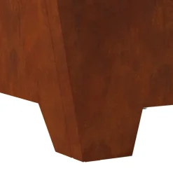 vidaXL Hoguera Marrón 60 x 60 x 30 cm Acero al carbono Acero oxidado/marr&oacute;n Clearance