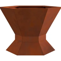 vidaXL Hoguera Marrón 50 x 50 x 40 cm Acero autopatinable Acero oxidado/marr&oacute;n