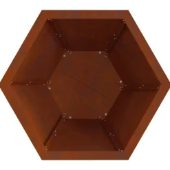vidaXL Hoguera Marrón 50 x 50 x 40 cm Acero autopatinable Acero oxidado/marr&oacute;n