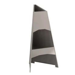 vidaXL Chimeneas-Hoguera Marrón 50 x 50 x 95 cm Acero autopatinable