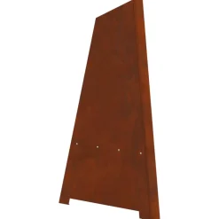 vidaXL Chimeneas-Hoguera Marrón 50 x 50 x 95 cm Acero autopatinable
