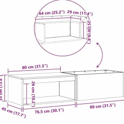 vidaXL Hoguera Marrón 160 x 45 x 35 cm Acero Acero oxidado/marr&oacute;n New