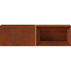 vidaXL Hoguera Marrón 160 x 45 x 35 cm Acero Acero oxidado/marr&oacute;n New