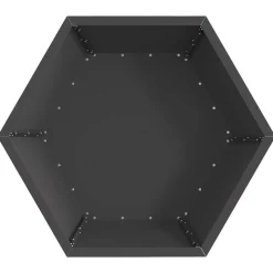 vidaXL Chimeneas-Hoguera Negro 75 x 75 x 28 cm Acero