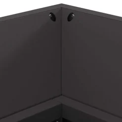 vidaXL Hoguera Negro 160 x 45 x 35 cm Acero Acero laminado en fr&iacute;o/negro Online
