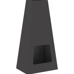 vidaXL Chimeneas-Hoguera Negro 50 x 35 x 100 cm Acero