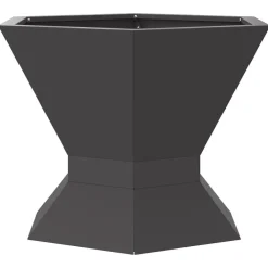 vidaXL Chimeneas-Hoguera Negro 50 x 50 x 40 cm Acero