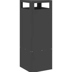 vidaXL Chimeneas-Hoguera Negro 35 x 35 x 100 cm Acero