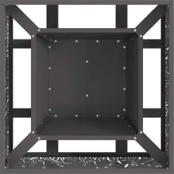 vidaXL Chimeneas-Hoguera Negro 60 x 60 x 30 cm Acero