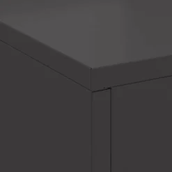 vidaXL Hoguera Negro 60 x 40 x 96 cm Acero Acero laminado en fr&iacute;o/negro New