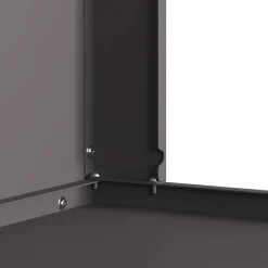vidaXL Hoguera Negro 60 x 40 x 96 cm Acero Acero laminado en fr&iacute;o/negro New