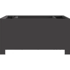 vidaXL Hoguera Negro 60 x 60 x 30 cm Acero Acero laminado en fr&iacute;o/negro
