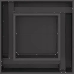 vidaXL Hoguera Negro 60 x 60 x 30 cm Acero Acero laminado en fr&iacute;o/negro