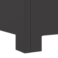 vidaXL Hoguera Negro 60 x 60 x 30 cm Acero Acero laminado en fr&iacute;o/negro
