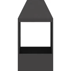 vidaXL Chimeneas-Hoguera Negro 50 x 50 x 100 cm Acero