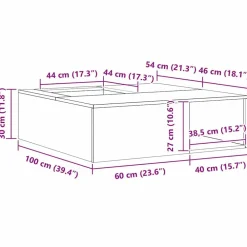 vidaXL Hoguera Negro 100 x 100 x 30 cm Acero Acero laminado en fr&iacute;o/negro Best