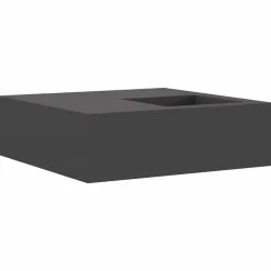 vidaXL Hoguera Negro 100 x 100 x 30 cm Acero Acero laminado en fr&iacute;o/negro Best