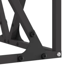 vidaXL Chimeneas-Hoguera Negro 50 x 50 x 35 cm Acero