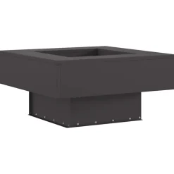vidaXL Chimeneas-Hoguera Negro 60 x 60 x 30 cm Acero