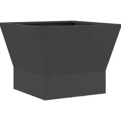 vidaXL Hoguera Negro 40 x 40 x 35 cm Acero Acero laminado en fr&iacute;o/negro Discount