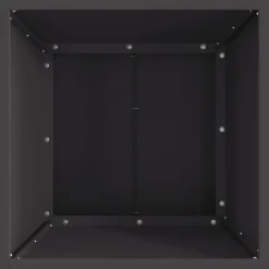 vidaXL Hoguera Negro 40 x 40 x 35 cm Acero Acero laminado en fr&iacute;o/negro Discount