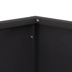vidaXL Hoguera Negro 40 x 40 x 35 cm Acero Acero laminado en fr&iacute;o/negro Discount