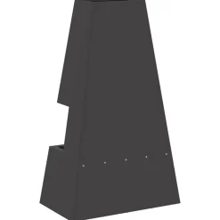 vidaXL Hoguera Negro 60 x 35 x 100 cm Acero Acero laminado en fr&iacute;o/negro Discount