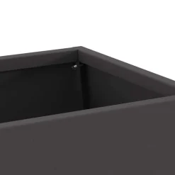 vidaXL Hoguera Negro 60 x 35 x 100 cm Acero Acero laminado en fr&iacute;o/negro Discount