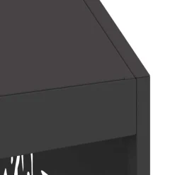 vidaXL Hoguera Negro 50 x 50 x 100 cm Acero Acero laminado en fr&iacute;o/negro Sale