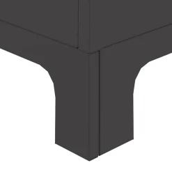 vidaXL Chimeneas-Hoguera Negro 50 x 50 x 70 cm Acero