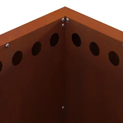 vidaXL Hoguera Sin Humo Marrón 48 x 48 x 50 cm Acero autopatinable Acero oxidado/marr&oacute;n Online