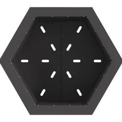 vidaXL Chimeneas-Hoguera Sin Humo Negro 58 x 58 x 51 cm Acero