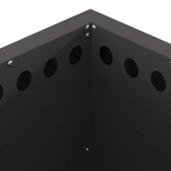 vidaXL Chimeneas-Hoguera Sin Humo Negro 48 x 48 x 50 cm Acero