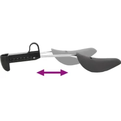 vidaXL Productos Del Hogar-Hormas de zapatos 5 pares plástico negro EU 35-38