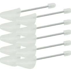 vidaXL Hormas de zapatos 5 pares plástico blanco EU 35-38