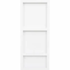 vidaXL Fontanería-Hornacina de ducha 3 compartimentos blanco brillo 41x99x9 cm