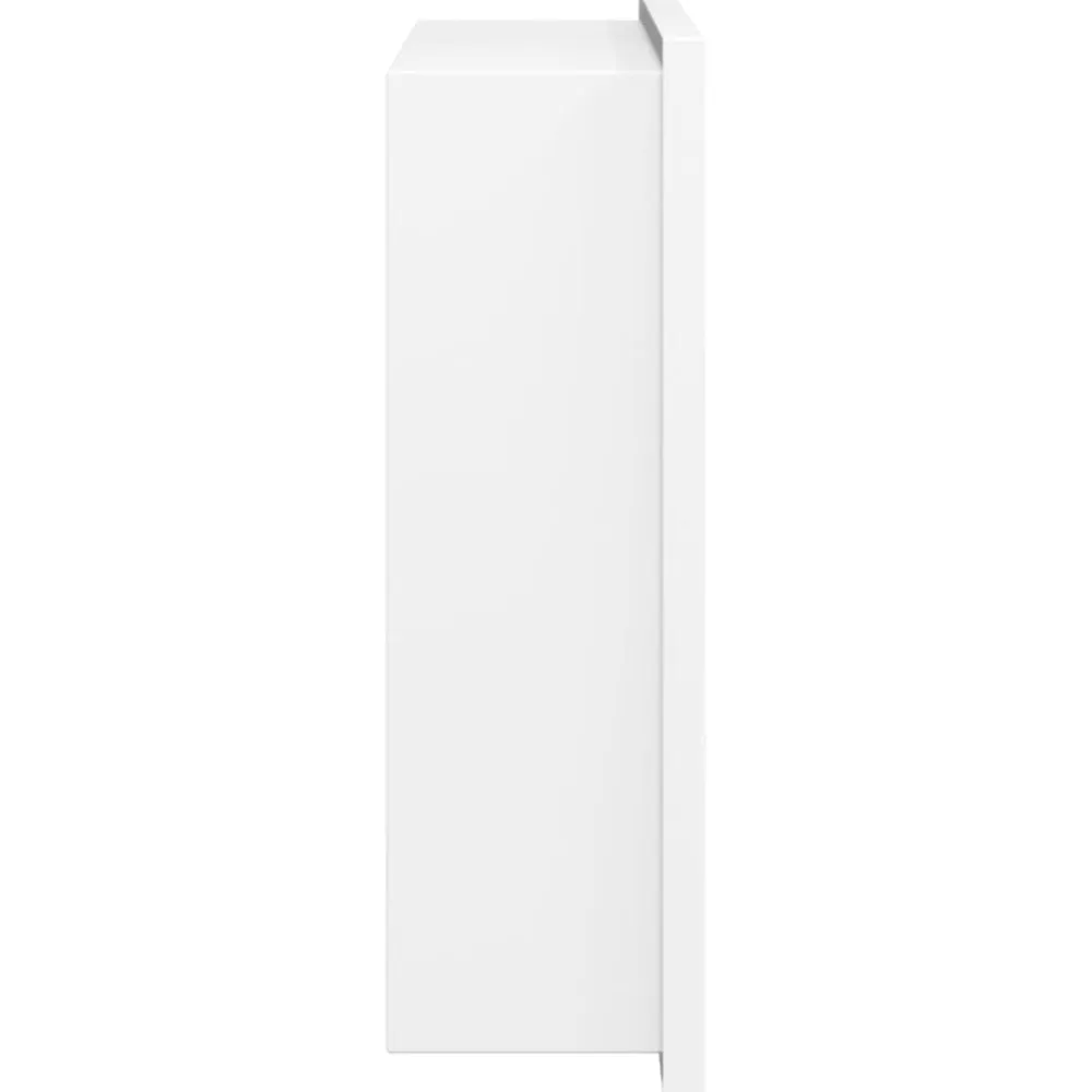 vidaXL Fontanería-Hornacina ducha acero inoxidable blanco mate 32x32x9 cm