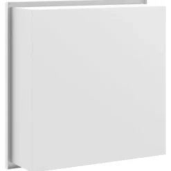 vidaXL Fontanería-Hornacina ducha acero inoxidable blanco mate 32x32x9 cm