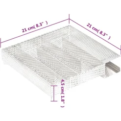vidaXL Horno ahumador de BBQ con generador humo frío acero galvanizado New