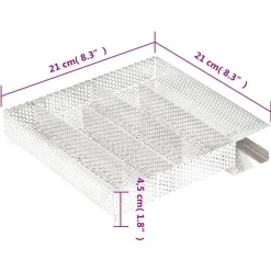 vidaXL Horno ahumador de BBQ con generador humo frío acero galvanizado Best