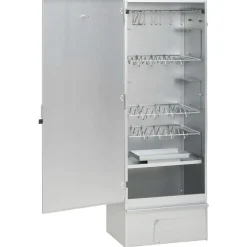 vidaXL Horno ahumador de BBQ con generador humo frío acero galvanizado Best