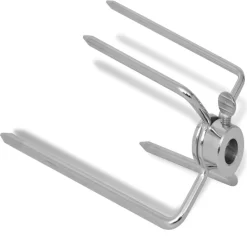 vidaXL Horquilla para espetón de asado/barbacoa acero 2 uds Best
