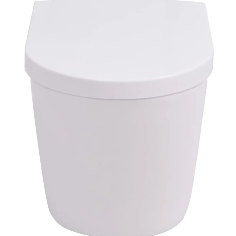 vidaXL Inodoro de montaje en pared de cerámica Blanco Sale