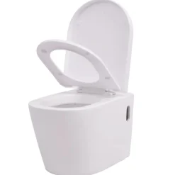 vidaXL Fontanería-Inodoro de pared con cisterna oculta cerámica