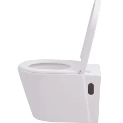 vidaXL Fontanería-Inodoro de pared con cisterna oculta cerámica